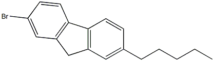 2-bromo-7-pentyl-9H-fluorene Structure