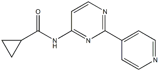 N-[2-(4-pyridinyl)-4-pyrimidinyl]cyclopropanecarboxamide,,结构式