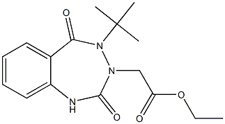 ethyl 2-[4-(tert-butyl)-2,5-dioxo-1,2,4,5-tetrahydro-3H-1,3,4-benzotriazepin-3-yl]acetate Structure