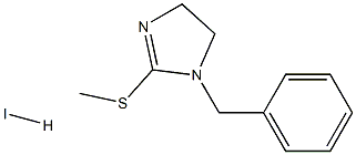1-benzyl-2-(methylthio)-4,5-dihydro-1H-imidazole hydroiodide,,结构式