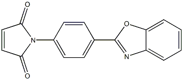 1-[4-(1,3-benzoxazol-2-yl)phenyl]-2,5-dihydro-1H-pyrrole-2,5-dione Struktur