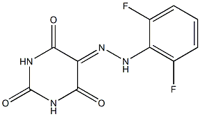 5-[2-(2,6-difluorophenyl)hydrazono]hexahydropyrimidine-2,4,6-trione 结构式