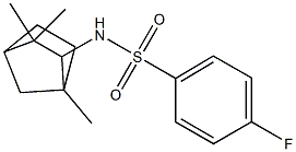 N1-(1,3,3-trimethylbicyclo[2.2.1]hept-2-yl)-4-fluorobenzene-1-sulfonamide Structure