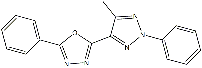 2-(5-methyl-2-phenyl-2H-1,2,3-triazol-4-yl)-5-phenyl-1,3,4-oxadiazole Structure