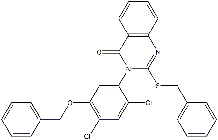 3-[5-(benzyloxy)-2,4-dichlorophenyl]-2-(benzylsulfanyl)-4(3H)-quinazolinone|