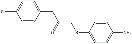 1-[(4-aminophenyl)sulfanyl]-3-(4-chlorophenyl)acetone