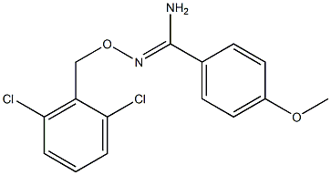 O1-(2,6-dichlorobenzyl)-4-methoxybenzene-1-carbohydroximamide Structure