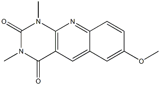 7-methoxy-1,3-dimethyl-1,2,3,4-tetrahydropyrimido[4,5-b]quinoline-2,4-dione Structure