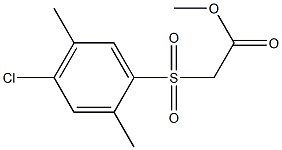 methyl 2-[(4-chloro-2,5-dimethylphenyl)sulfonyl]acetate Structure