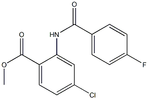 methyl 4-chloro-2-[(4-fluorobenzoyl)amino]benzoate