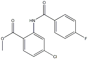 methyl 4-chloro-2-[(4-fluorobenzoyl)amino]benzoate|