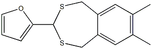 2-(7,8-dimethyl-1,5-dihydro-2,4-benzodithiepin-3-yl)furan 结构式
