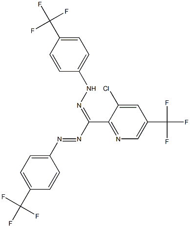 [3-chloro-5-(trifluoromethyl)-2-pyridinyl]{2-[4-(trifluoromethyl)phenyl]diazenyl}methanone N-[4-(trifluoromethyl)phenyl]hydrazone