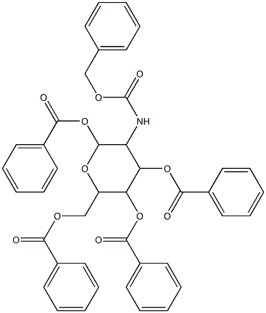 2,5-di(benzoyloxy)-6-[(benzoyloxy)methyl]-3-{[(benzyloxy)carbonyl]amino}tet rahydro-2H-pyran-4-yl benzoate