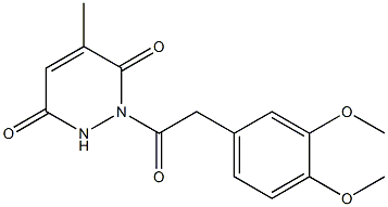  1-[2-(3,4-dimethoxyphenyl)acetyl]-5-methyl-1,2,3,6-tetrahydropyridazine-3,6-dione