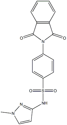 4-(1,3-dioxo-1,3-dihydro-2H-isoindol-2-yl)-N-(1-methyl-1H-pyrazol-3-yl)benzenesulfonamide|