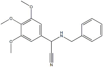 2-(benzylamino)-2-(3,4,5-trimethoxyphenyl)acetonitrile Structure