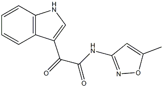 2-(1H-indol-3-yl)-N-(5-methyl-3-isoxazolyl)-2-oxoacetamide Structure