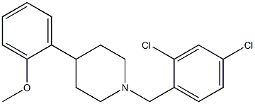 1-(2,4-dichlorobenzyl)-4-(2-methoxyphenyl)piperidine Structure