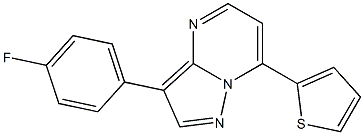 3-(4-fluorophenyl)-7-(2-thienyl)pyrazolo[1,5-a]pyrimidine Structure