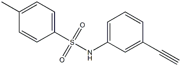 N-(3-ethynylphenyl)-4-methylbenzenesulfonamide 化学構造式