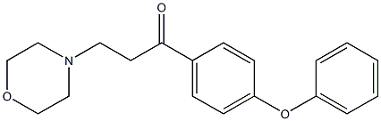 3-morpholino-1-(4-phenoxyphenyl)propan-1-one Structure