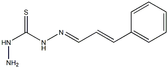 2-(3-phenylprop-2-enylidene)hydrazine-1-carbothiohydrazide 结构式