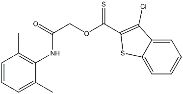  2-(2,6-dimethylanilino)-2-oxoethyl 3-chlorobenzo[b]thiophene-2-carbothioate