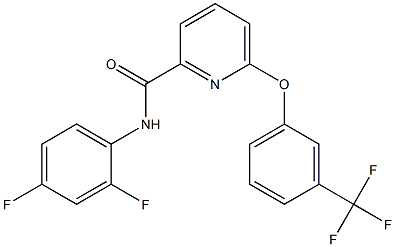 N-(2,4-difluorophenyl)-6-[3-(trifluoromethyl)phenoxy]-2-pyridinecarboxamide