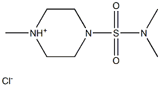 1-[(dimethylamino)sulfonyl]-4-methylhexahydropyrazin-4-ium chloride