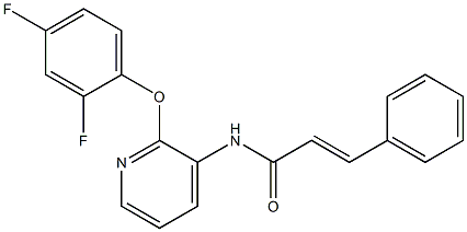  N1-[2-(2,4-difluorophenoxy)-3-pyridyl]-3-phenylacrylamide