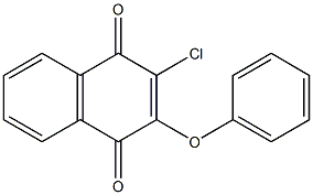2-chloro-3-phenoxy-1,4-dihydronaphthalene-1,4-dione 化学構造式