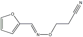 3-{[(2-furylmethylidene)amino]oxy}propanenitrile 化学構造式