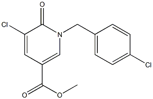 methyl 5-chloro-1-(4-chlorobenzyl)-6-oxo-1,6-dihydro-3-pyridinecarboxylate Structure