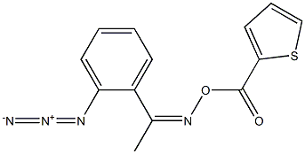 2-[({[1-(2-azidophenyl)ethylidene]amino}oxy)carbonyl]thiophene Structure