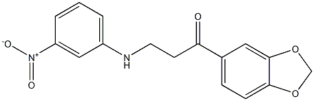 1-(1,3-benzodioxol-5-yl)-3-(3-nitroanilino)-1-propanone