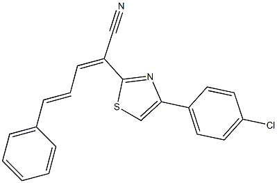 2-[4-(4-chlorophenyl)-1,3-thiazol-2-yl]-5-phenylpenta-2,4-dienenitrile