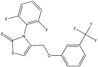 3-(2,6-difluorophenyl)-4-{[3-(trifluoromethyl)phenoxy]methyl}-1,3-thiazole-2(3H)-thione