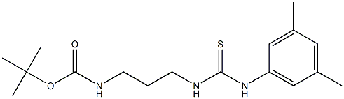 tert-butyl N-(3-{[(3,5-dimethylanilino)carbothioyl]amino}propyl)carbamate,,结构式