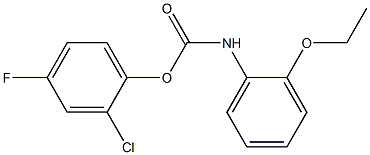 2-chloro-4-fluorophenyl N-(2-ethoxyphenyl)carbamate,,结构式