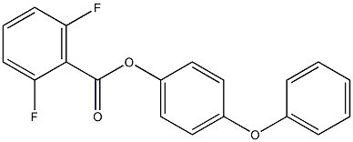4-phenoxyphenyl 2,6-difluorobenzoate 结构式
