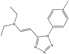 N1,N1-diethyl-2-[1-(4-methylphenyl)-1H-1,2,3,4-tetraazol-5-yl]eth-1-en-1-amine Structure