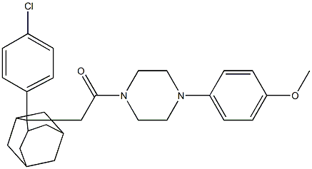 2-[2-(4-chlorophenyl)-2-adamantyl]-1-[4-(4-methoxyphenyl)piperazino]-1-ethanone