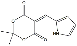 2,2-dimethyl-5-(1H-pyrrol-2-ylmethylidene)-1,3-dioxane-4,6-dione 结构式