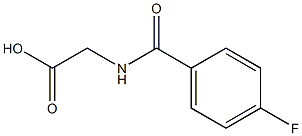 2-[(4-fluorobenzoyl)amino]acetic acid