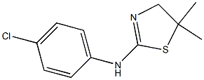N2-(4-chlorophenyl)-5,5-dimethyl-4,5-dihydro-1,3-thiazol-2-amine Structure