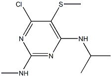 N-[4-chloro-6-(isopropylamino)-5-(methylsulfanyl)-2-pyrimidinyl]-N-methylamine Structure