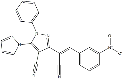 3-[1-cyano-2-(3-nitrophenyl)vinyl]-1-phenyl-5-(1H-pyrrol-1-yl)-1H-pyrazole-4-carbonitrile