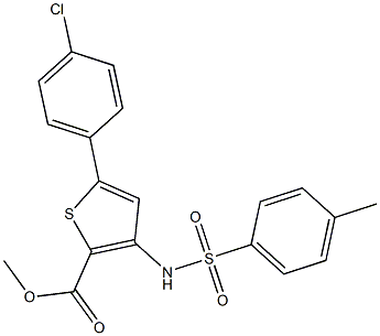 methyl 5-(4-chlorophenyl)-3-{[(4-methylphenyl)sulfonyl]amino}thiophene-2-ca rboxylate