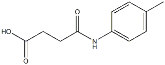 4-oxo-4-(4-toluidino)butanoic acid 化学構造式